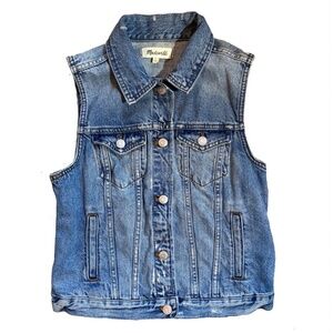 Madewell Denim Button Up Vest